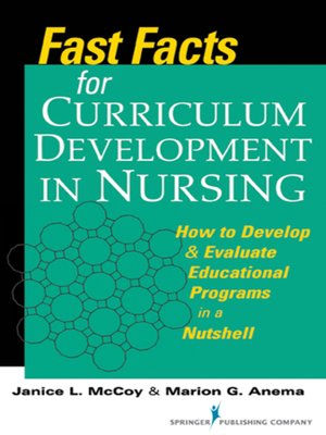 cover image of Fast Facts for Curriculum Development in Nursing